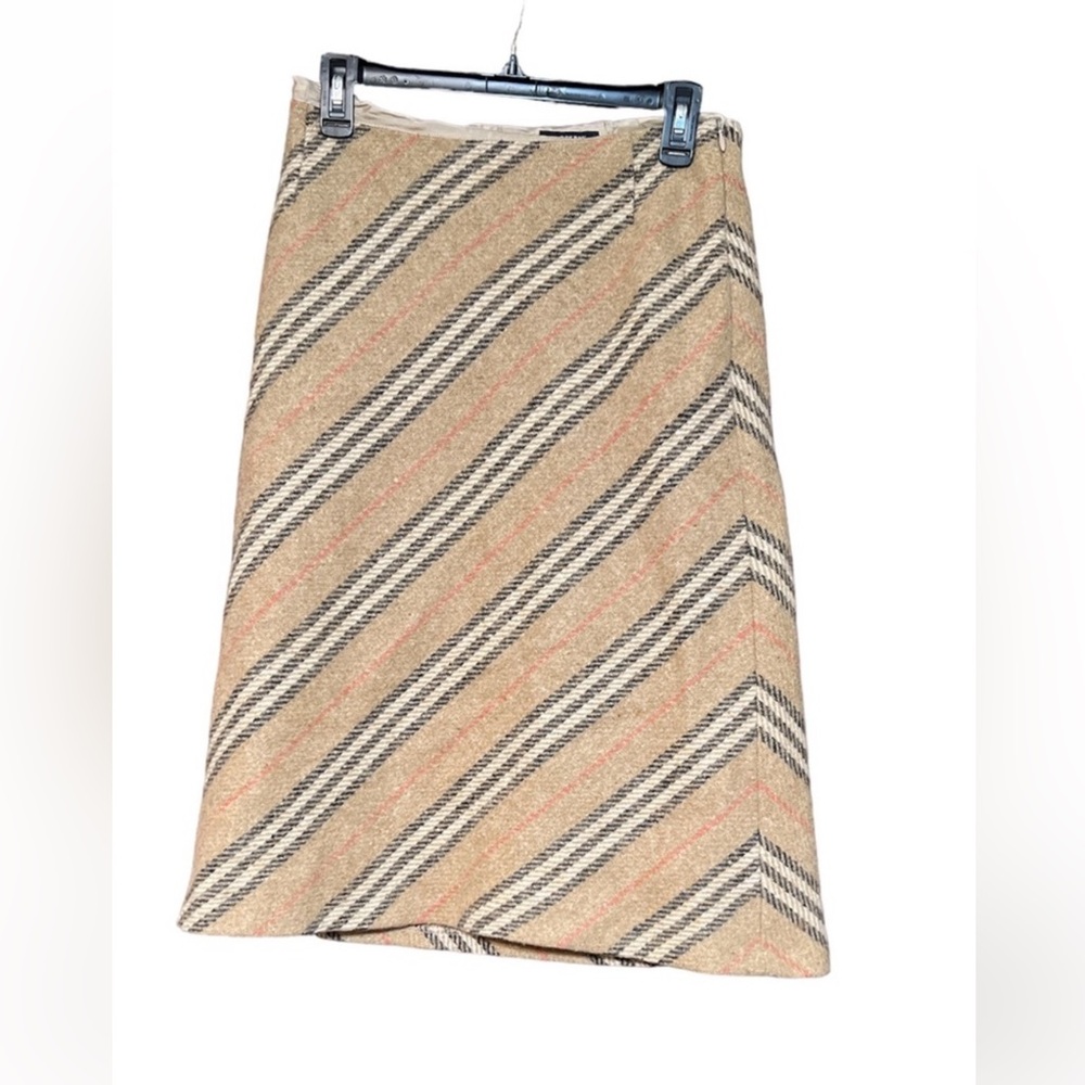 Striped Tan and Black Women's Skirt
